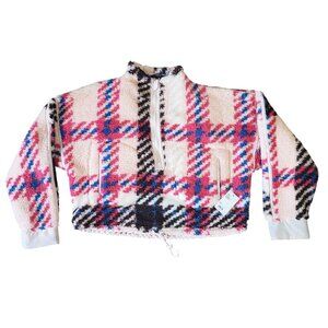 NWT‎ SO JuniorsToggle High Pile Quarter-Zip Pullover Sherpa Sweater Size L  Warm